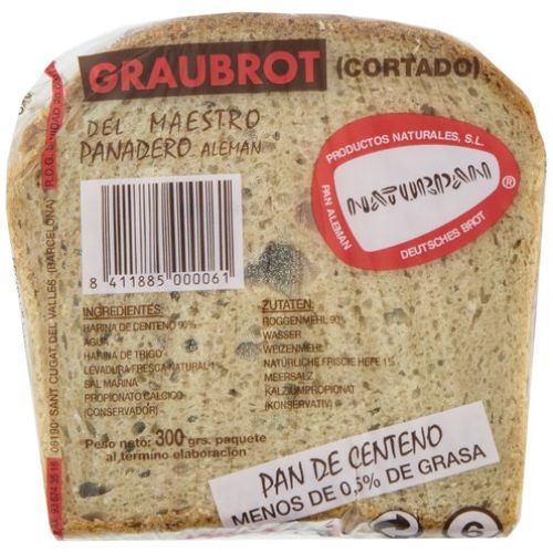 Pan Graubrot cortado